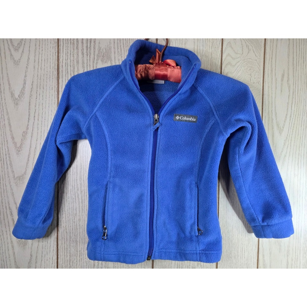 Columbia Kids Benton Springs Full Zip Fleece Jacket Blue WG6756 XXS 4/5